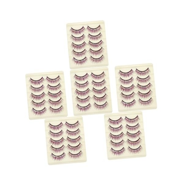 FRCOLOR 40 Paires Faux Cils En Diamant Faux Cils De Vison Cils Glamnétiques Cils Cosmétiques Cils Scintillants Artificiel Man