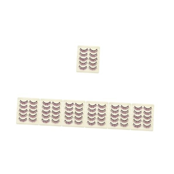 FRCOLOR 40 Paires Faux Cils En Diamant Faux Cils De Vison Cils Glamnétiques Cils Cosmétiques Cils Scintillants Artificiel Man