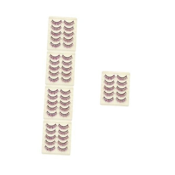 FRCOLOR 40 Paires Faux Cils En Diamant Faux Cils De Vison Cils Glamnétiques Cils Cosmétiques Cils Scintillants Artificiel Man