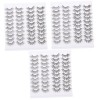 POPETPOP 40 Paires Faux Cils Artificiels Kit De Cils Costume Noir Costumes Pour Femmes Kit De Maquillage Trousse Dextension 