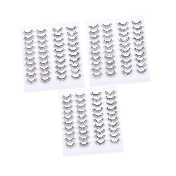 POPETPOP 40 Paires Faux Cils Artificiels Kit De Cils Costume Noir Costumes Pour Femmes Kit De Maquillage Trousse Dextension 