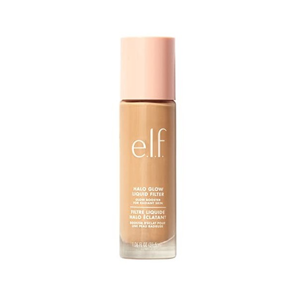 e.l.f. Cosmetics Halo Glow Filtre liquide illuminateur pour un teint éclatant, infusé dacide hyaluronique, 3 lumières – Moye