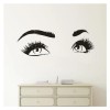 Extension de cils vinyle autocollant Mural beauté yeux Lahses vinyle décalcomanie Salon de beauté Décoration murale cils et s