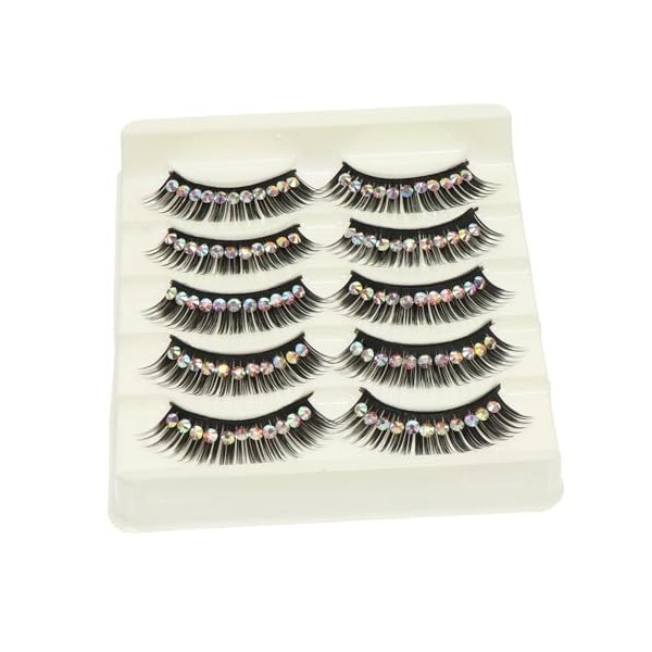 POPETPOP 40 Paires Faux Cils En Diamant Kit De Cils Magnétique Monalash Cils De Danse Latine Cils Vaporeux Femmes Cils De Vis