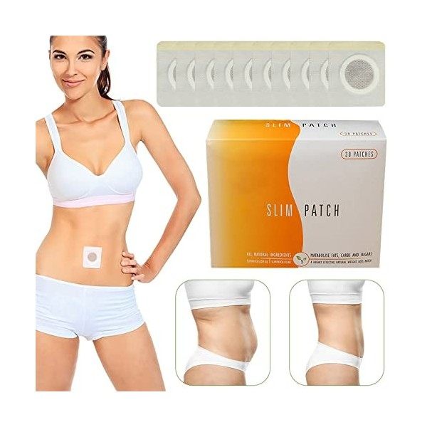 Produits Minceur Rapide et Efficace Naturel Slim Patch, Autocollant Perte de Poids, Ventre Amincissant, Mince Patch Amincissa