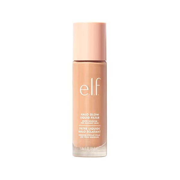 e.l.f. Cosmetics Halo Glow Filtre liquide illuminateur pour un teint éclatant, infusé dacide hyaluronique, 3 lumières – Moye