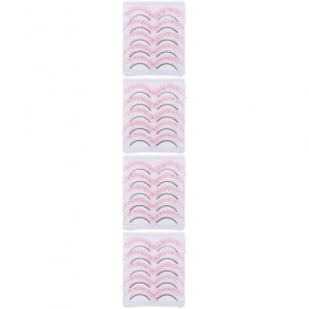 DOITOOL 20 Paires Faux Cils Colorés Supérieur Faux Cils Arc-en-ciel Faux Cils 5d Faux Cils Réutilisables Cils Pour Halloween 