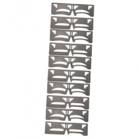 Housoutil 10 Pièces Règle À Sourcils Pochoir À Sourcils Règle De Mise En Forme Des Sourcils Shaper Des Sourcils Pochoir De Mi