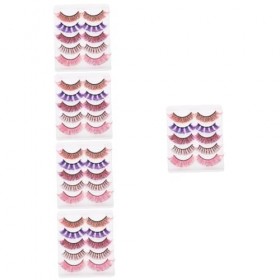 DOITOOL 5 Boîtes De Cils Colorés Faux Cils Colorés Cils Colorés Cosplay Maquillage Cils Faux Cils Maquillage Cils Pour Femmes