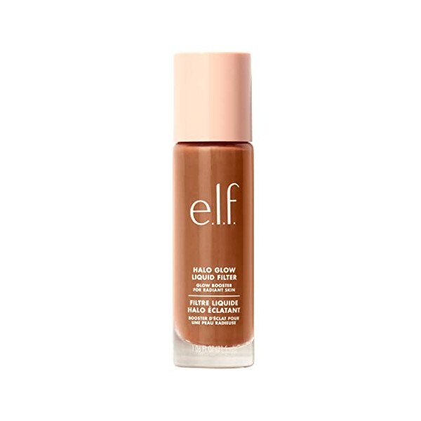 e.l.f. Cosmetics Halo Glow Filtre liquide illuminateur pour un teint éclatant, infusé dacide hyaluronique, 3 lumières – Moye