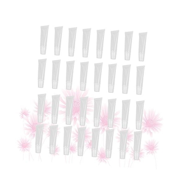 FRCOLOR 120 Pièces Tube De Brillant à Lèvres Contenant De Voyage Crème Cosmétique Brillant à Lèvres Transparent Contenants De