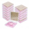 FRCOLOR Lot de 12 boîtes de rangement en plastique pour faux cils - Boîte de rangement pour cils - Porte-cils à paillettes - 