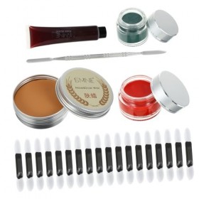 FRCOLOR Outils De Maquillage De Cicatrice Cire à Effets Spéciaux Maquillage Cicatrice Cire Faux Sang De Croûte Kit De Cire De