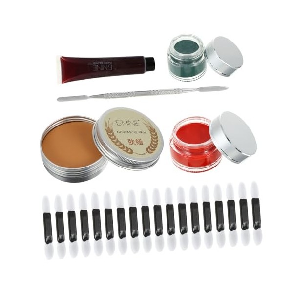 FRCOLOR Outils De Maquillage De Cicatrice Cire à Effets Spéciaux Maquillage Cicatrice Cire Faux Sang De Croûte Kit De Cire De