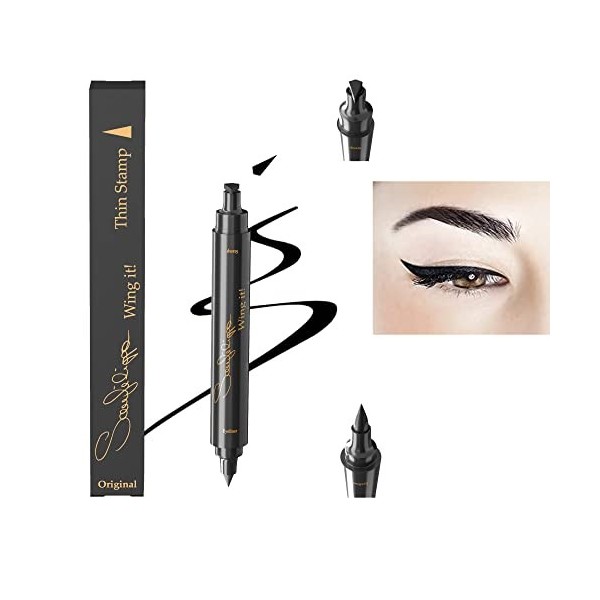 The Original Sanfilippo Wing it! Eyeliner Stamp- Eye Wing Tampon 3 tailles de tampons, Noir