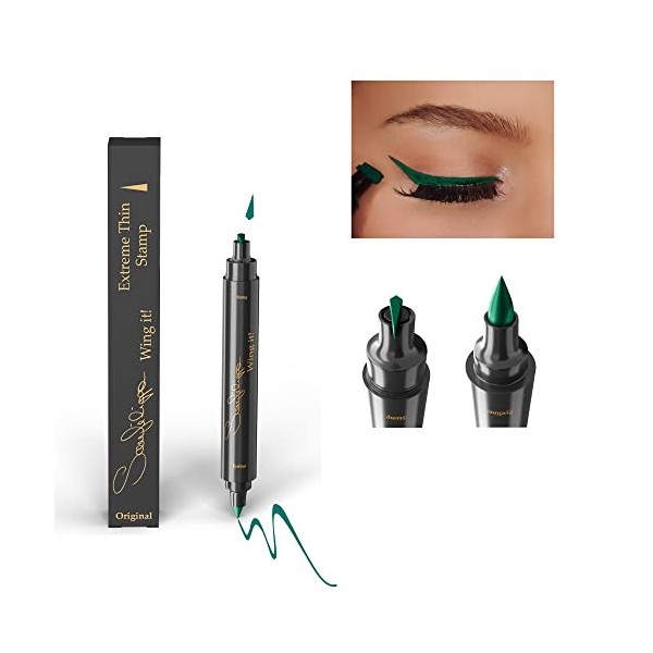 The Original Sanfilippo Wing it! Eyeliner Stamp- Eye Wing Tampon 3 tailles de tampons, Noir