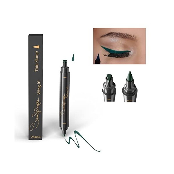 The Original Sanfilippo Wing it! Eyeliner Stamp- Eye Wing Tampon 3 tailles de tampons, Noir