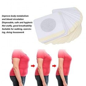 Patch Amincissant, 30 Pièces Patch Amincissant pour le Ventre Autocollant Brûlant la Peau Jetable Amincissant le Nombril Patc