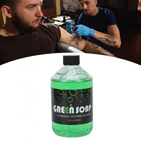 500ml Savon vert pour tatouage Liquide nettoyant pour tatouage Liquide apaisant pour pigments pour tatouage Piercings Afterca