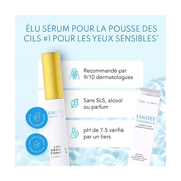 Sérum pour la Pousse des Cils - Formule Avancée pour des Cils 35% PLUS ÉPAIS - PRODUCTION DE LA KÉRATINE ACCÉLÉRÉE grâce à Gr