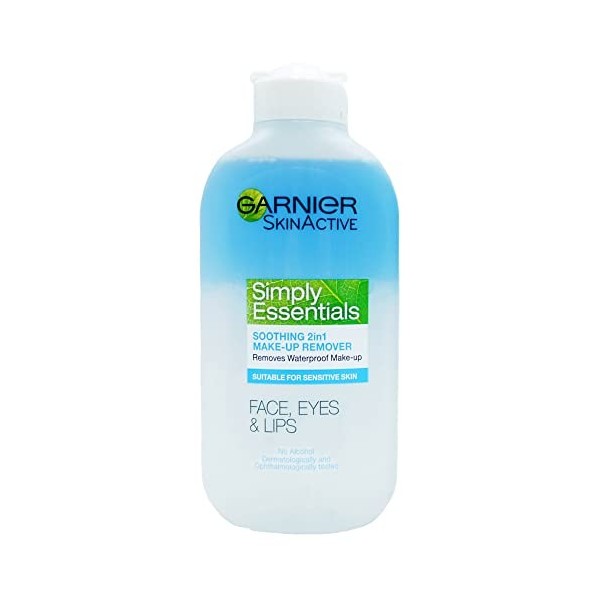 Garnier Skin Naturals Simply Essentials Démaquillant 2 en 1 apaisant pour le visage et les yeux 200 ml