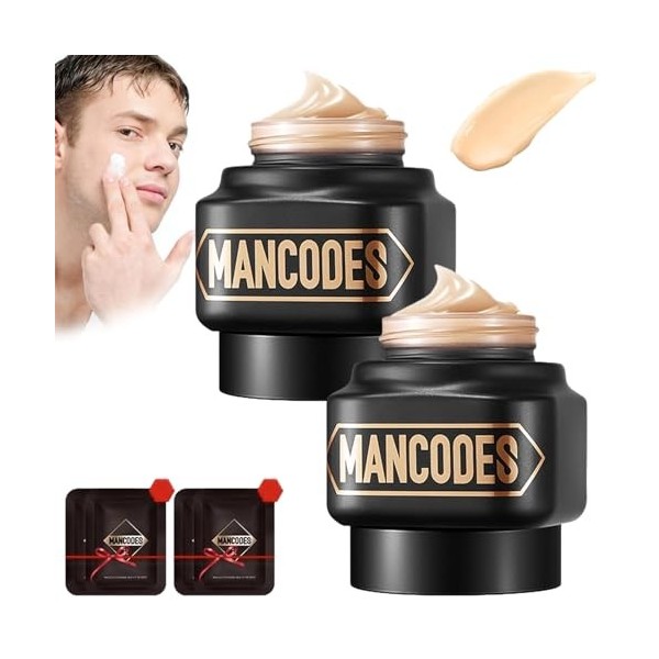 Crème Mancodes, Crème De Maquillage Mancodes, Crème Pour Le Visage Mancodes, Crème Anti-cernes Hydratante Mancodes Pour Homme