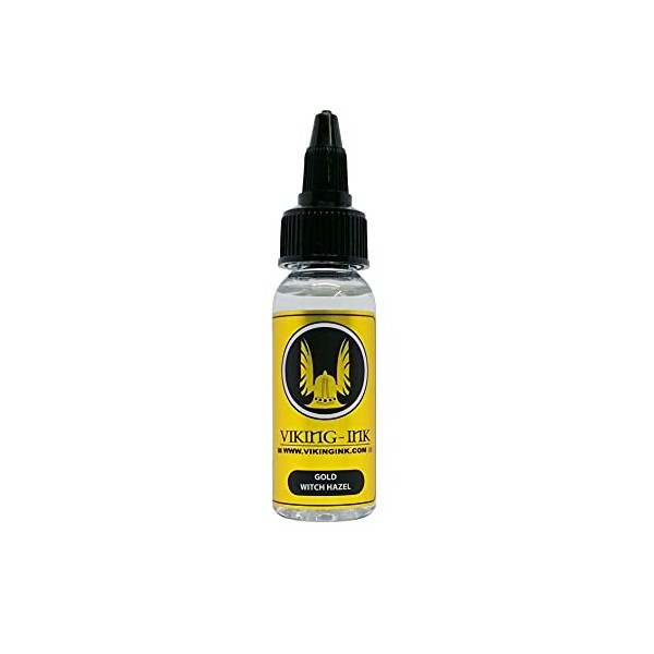 DILUANTE pour lencre de tatouage GOLD WITCH HAZEL 8oz 240ml VIKING INK USA