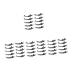 Ipetboom 4 Boîtes De Faux Cils En Désordre Faux Cils Cils Naturels Cils Pailletés Cils Avec Couleur Cils Colorés Faux Cils Fa