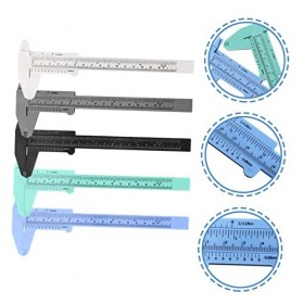 Didiseaon 20 Pièces Règle De Mesure Des Sourcils Étriers À Coulisse Kit De Microblading Règle Détrier De Poche Outils À Sour