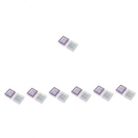 DECHOUS 12 Pièces Boîte à Cils De Fenêtre Greffe De Cils Organisateur De Faux Cils Conteneur De Cils En Cristal Tient Les Fau