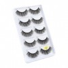 UAMOU Cils 5 paires 3D vison cheveux Faux Cils Multipack Cils naturels Faux Cils outil de maquillage maquillaje femme Cheerfu