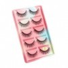 UAMOU Cils 5 paires 3D vison cheveux Faux Cils Multipack Cils naturels Faux Cils outil de maquillage maquillaje femme Cheerfu