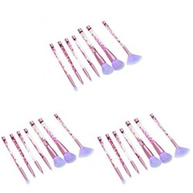 21pcs Toiletry Tools Tool Debris with up Sequins for Pink Sand Rhinestone Gifts Transparent Powder Bag Brush Ladies Make Make