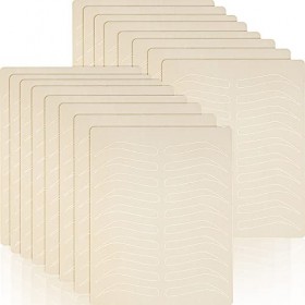 YATEICBC 16 Pièces Peau de Pratique de Tatouage en Silicone, Peau de Pratique de Sourcils Double Face, Peau de Pratique de Pe