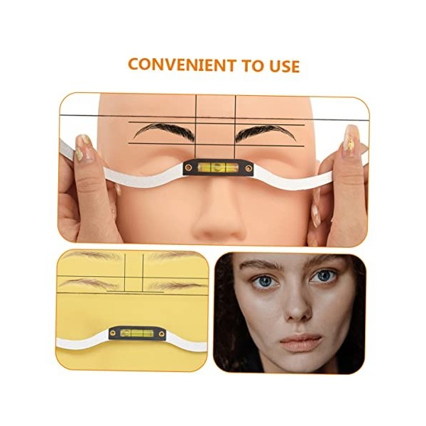 Angoily 4 Ensembles Règle À Sourcils Règle Accessoire Règle De Mise En Forme Des Sourcils Règle De Mesure Des Sourcils Outils