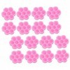 DOITOOL 1200 Pcs Fleur Colle Tasse Anneaux De Colle Pour Extensions De Cils Cils Avec Colle Cils Tuile Cils Porte-Colle Exten