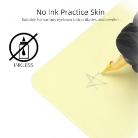 Peau Vierge pour Pratique du Tatouage, épaisseur 3mm, Haute Résilience, en Silicone, pour Liner Shader, Simule la Vraie Peau,