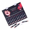 Angoily Ensemble De 12 Pièces Rouge à Lèvres Maquillage Coréen Coffret Cadeau Maquillage Pour Lèvres Tache De Lèvre Brillante