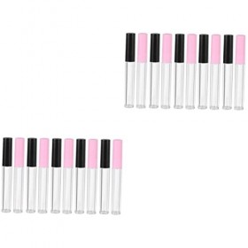 Beaupretty 40 Pièces Flacons à Lèvres Rechargeables Bouteilles De Baume Tubes De Brillant à Lèvres Transparents Cas De Brilla
