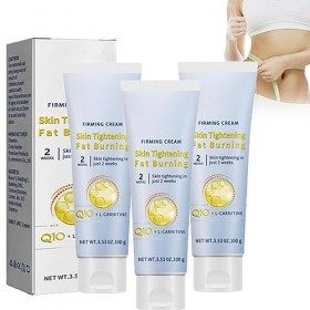 Fivfivgo Lot de 3 crèmes pour brûler les graisses et raffermir rapidement les graisses pour le ventre, crème anti-cellulite, 