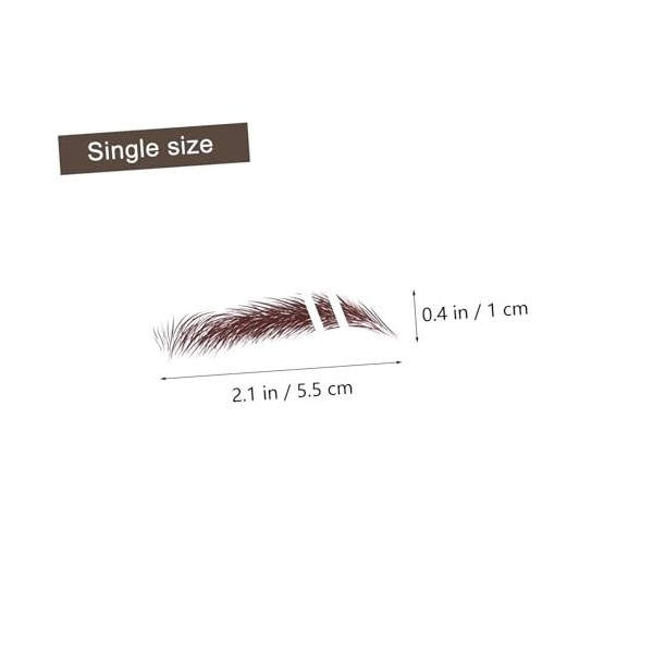 POPETPOP 30 Pièces Autocollants Pour Sourcils Autocollants Faux Sourcils Autocollants Pour Sourcils 3D Faux Sourcils Cosmétiq