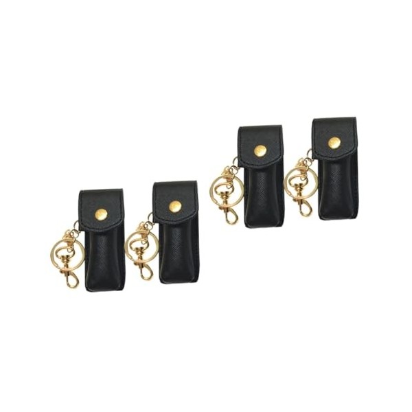 POPETPOP 6 Pièces Sac De Rangement De Rouge à Lèvres Porte-clés De Voyage Manchon Porte-clés Rouge à Lèvres Manchons à Clip S