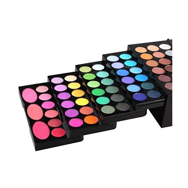 MKNZONE 142 Couleurs Palette de Maquillage Fards à Paupières - Best Pro Ultra Pigmented Eye Shadow Multi Couleurs Glitter Pow