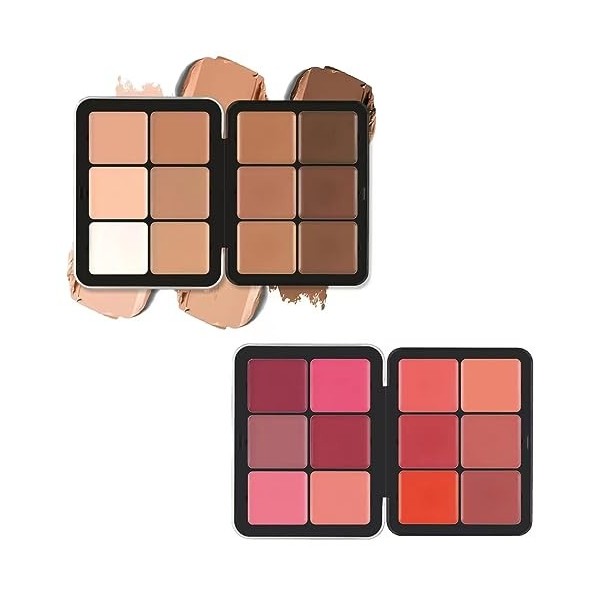 Carlas Secret Concealer Palette, Carlas Secret Cream Blush Palette, Carlas Secret Makeup Palette, 12 Colors Carlas Secret