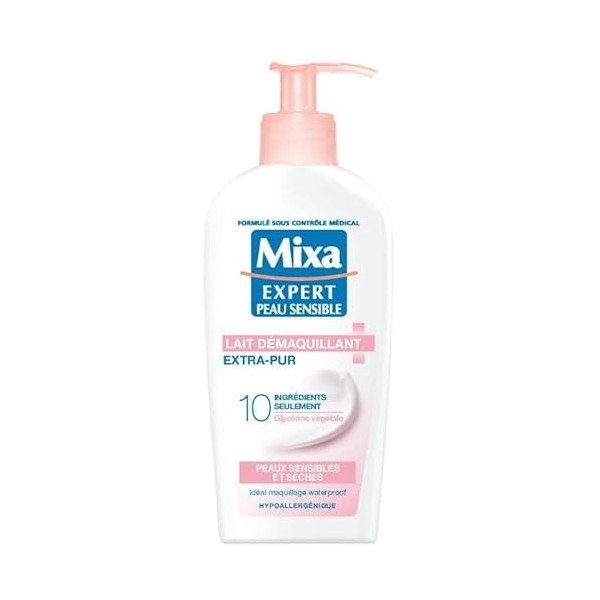 MIXA - Mixa Lait Démaquillant Antidessèchement 200Ml - Lot De 3