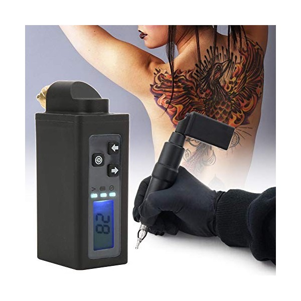 Mini alimentation de tatouage sans fil affichage LED Portable 2000mAh stylo de tatouage Machine stylo batterie connecteur RCA