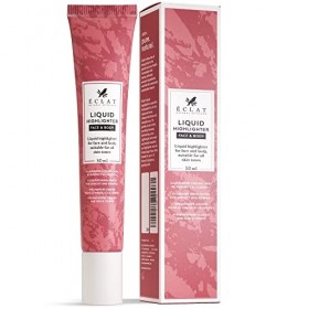 Enlumineur liquide pour le visage et le corps, Enlumineur liquide pour le maquillage - Enlumineur et bronzeur de beauté, Illu