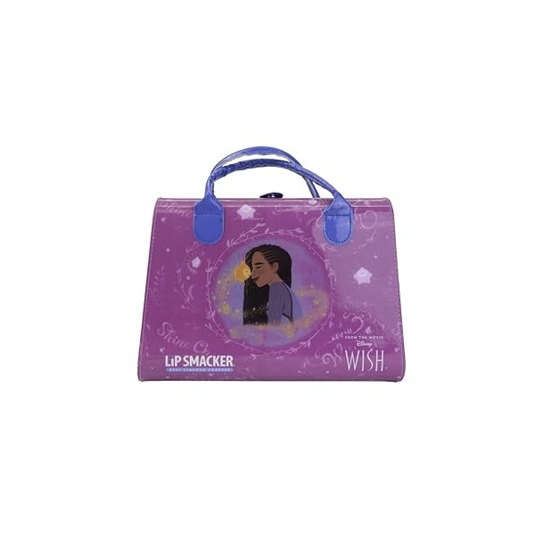 Lip SmackerWish Weekender Case, Sac Fourre-Tout Inspiré Disney Wish Comprenant Maquillage et Accessoires pour Visage, lèvres,