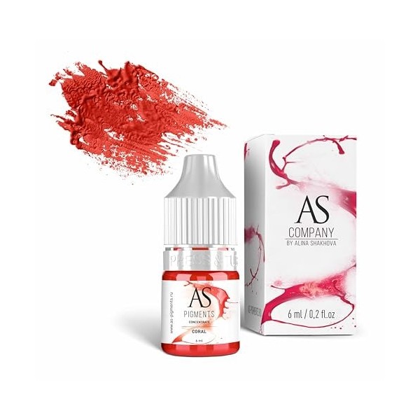 AS COMPANY Pigment maquillage permanent levres Coral 6 ml