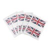 FRCOLOR Lot de 25 autocollants pour fans de lUk avec drapeau de football britannique drapeau américain autocollant de visage